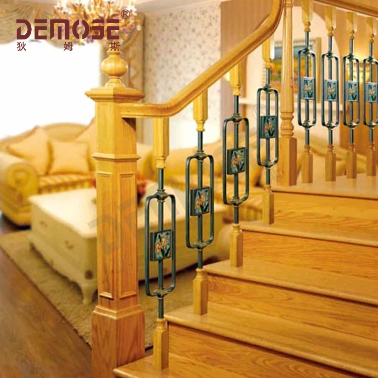 DEMOSE Vintage wrought iron stair railing and handrails