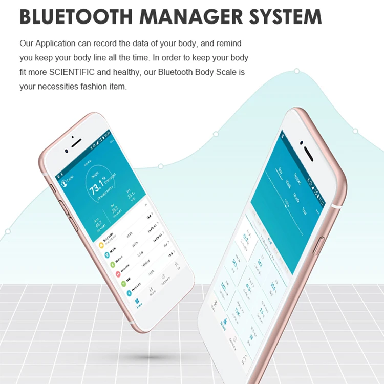 OEM 180kg 400lb Bluetooth Body Fat Scale Smart Digital Bathroom Scale Body Composition Monitor Health Analyzer