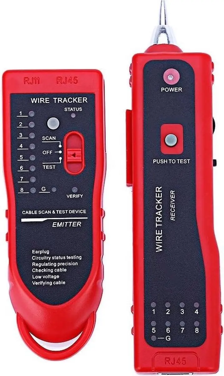 Line Finder Wire Tester Multi Function for Ordinary Metal Wires for Test Twisted Pair Wires