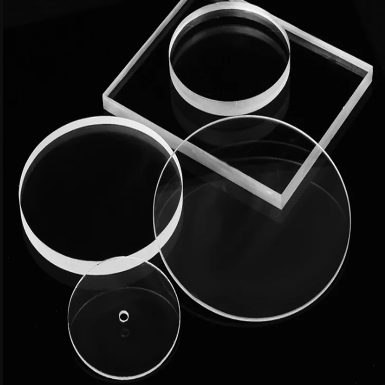 Heat resistance fused silica lens for chemical instrument