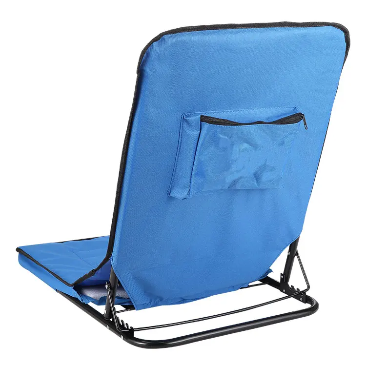 chaise lounge canvas bed blue portable folding beach mat adjustable floor chair