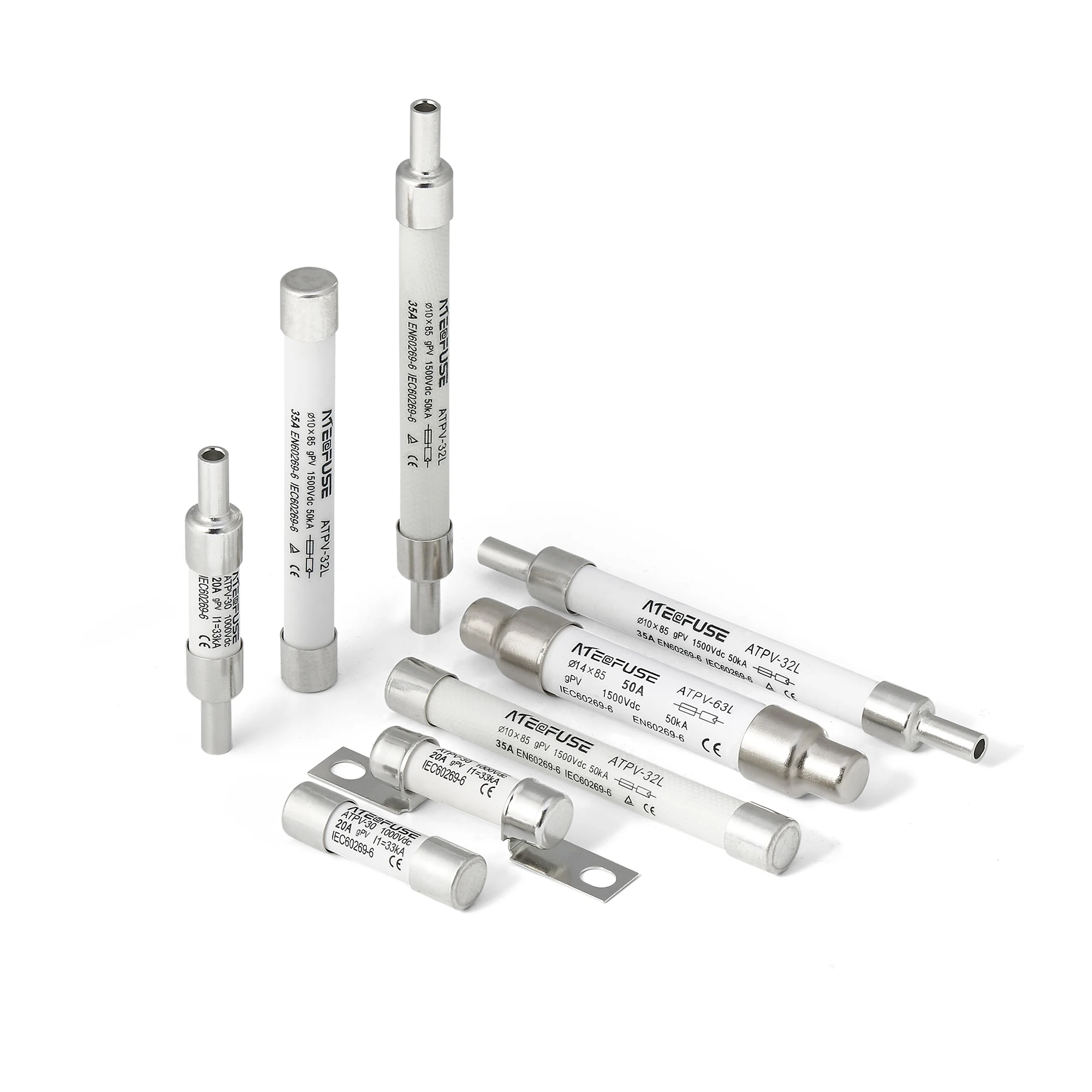 1500v solar panel fuse dc fuse 10X85 14x85 high current 35A 40A 45A 50A pv fuse manufacturers with tuv ce certificate