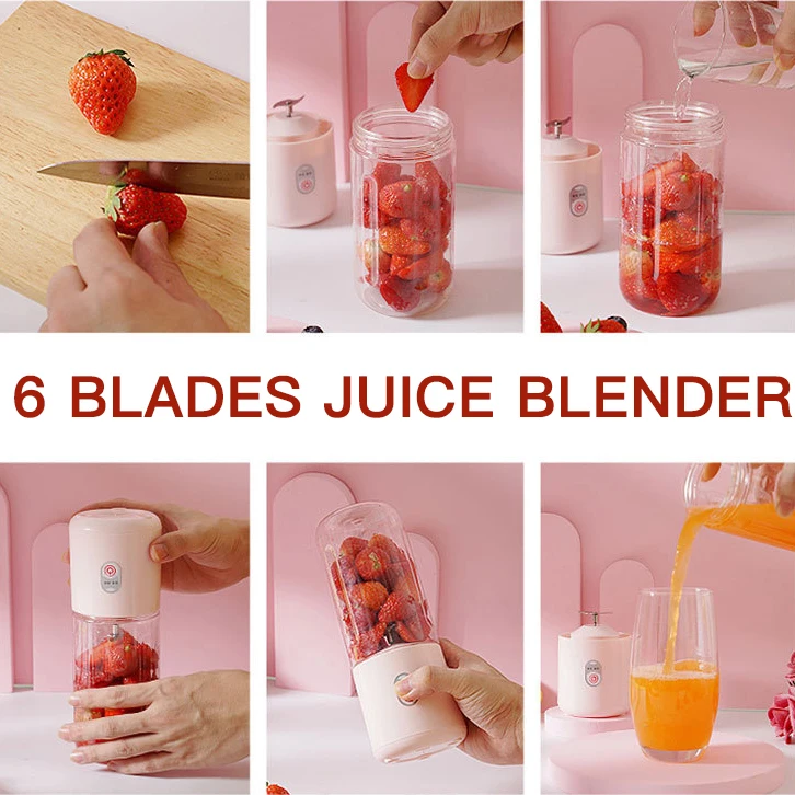 Portable blender usb rechargeable mini electric juicer extractor machine