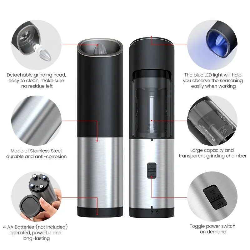 Best Selling Products in Amazon Salt And Pepper Grinder Set With Gift Box