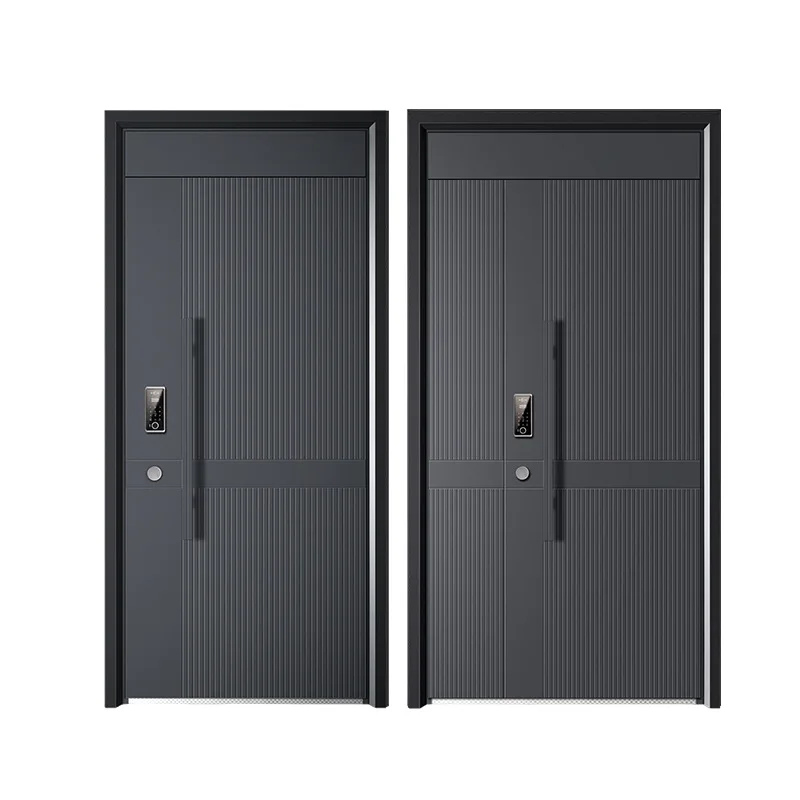 Hot Sale Luxury High grade Noise preventive heat insulation Waterproof Entry Metal Entrance Main Security Exterior Front Door