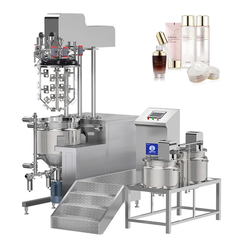 Cosmetic Chemical Food Mixer and Blender Paint Color Olive Oil Mayonnaise Homogenizer Production Line Mixing Equipment Machine