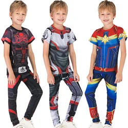 Kids superhero costume custom t shirt marvel t shirts superhero sports suit kids