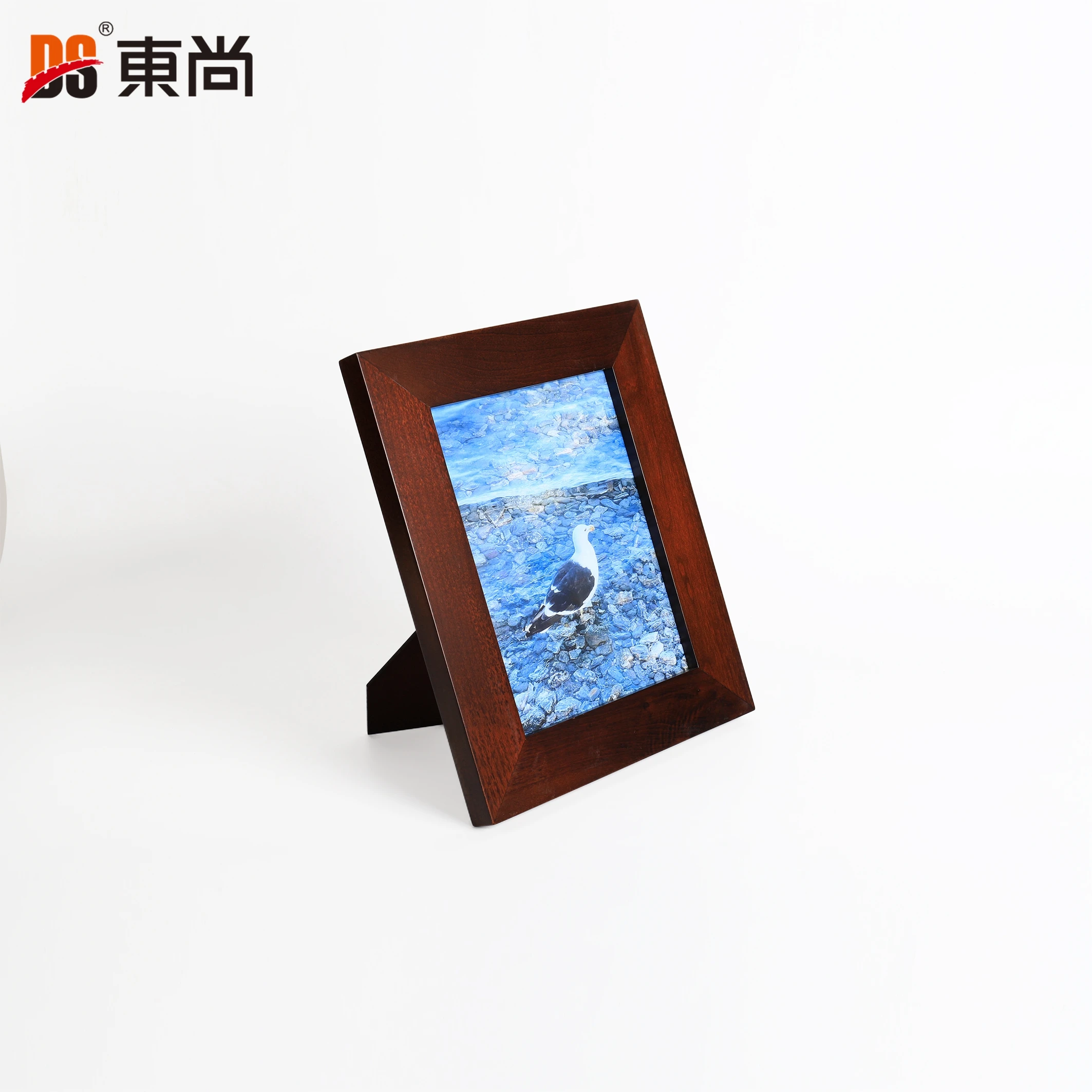 High Definition Glass Display Pictures Picture Frames Solid Modern Wood Photo Frame for Table Top Display