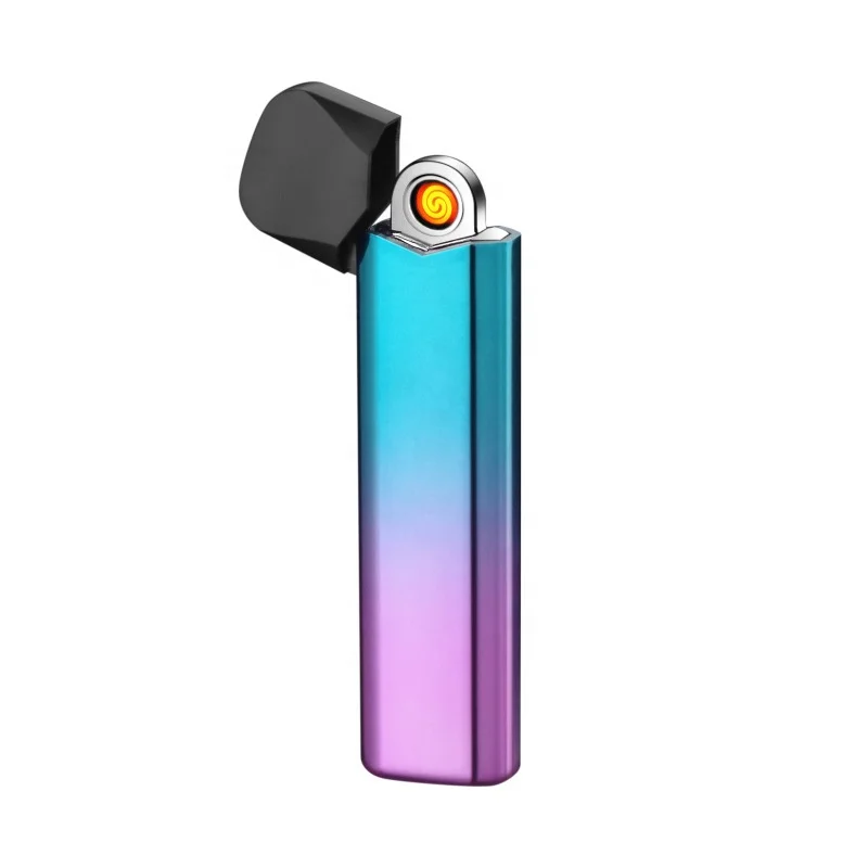 Smoke Shop USB Lighter Wipe Cigarette Tornado Crystal Wape Lighter Type-C Charging Port Arc Lighter