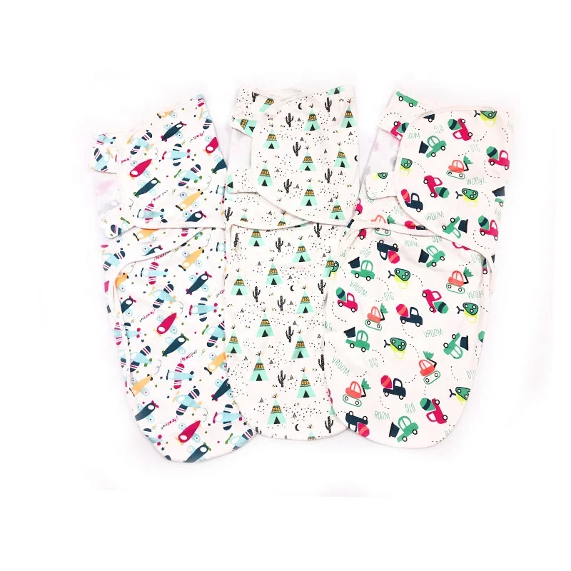 Пеленки для новорожденных и младенцев одеяло с регулируемыми крыльями дышащие сна 0-3 мес. 3