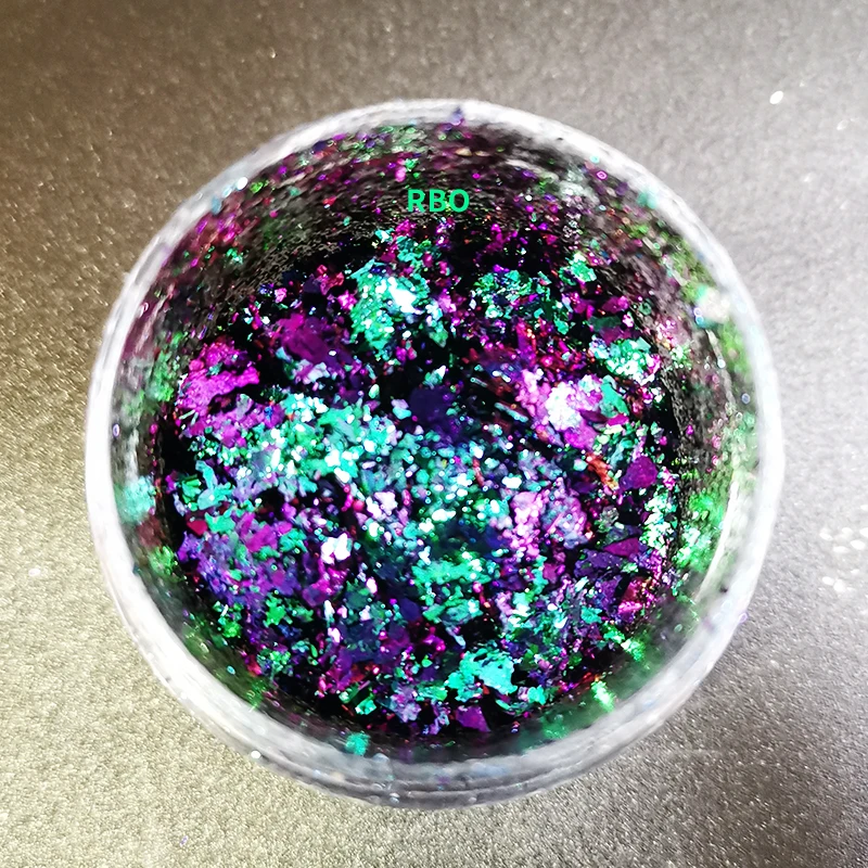 JINRUNLI Multichrome chameleon flakes pigment eyeshadow for makeup