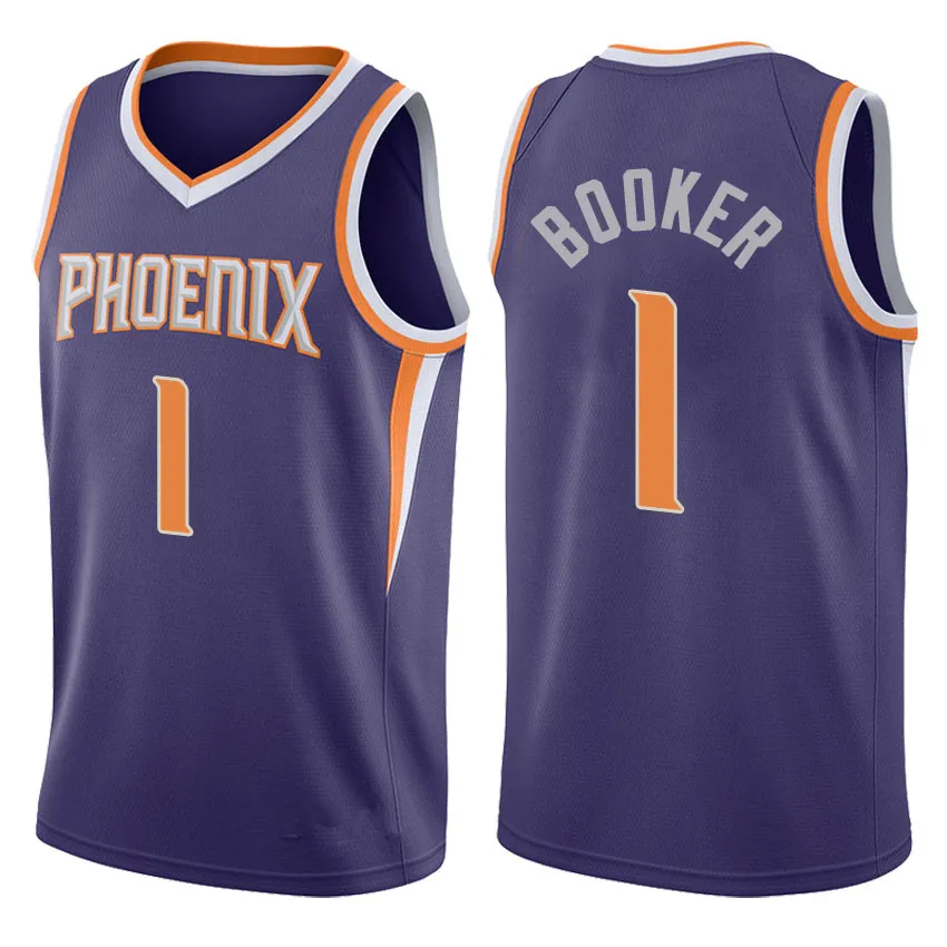 1 Devin Booker 22 DeAndre Ayton Basketball Jersey 34 Charles Barkley 13 Steve Nash Jerseys