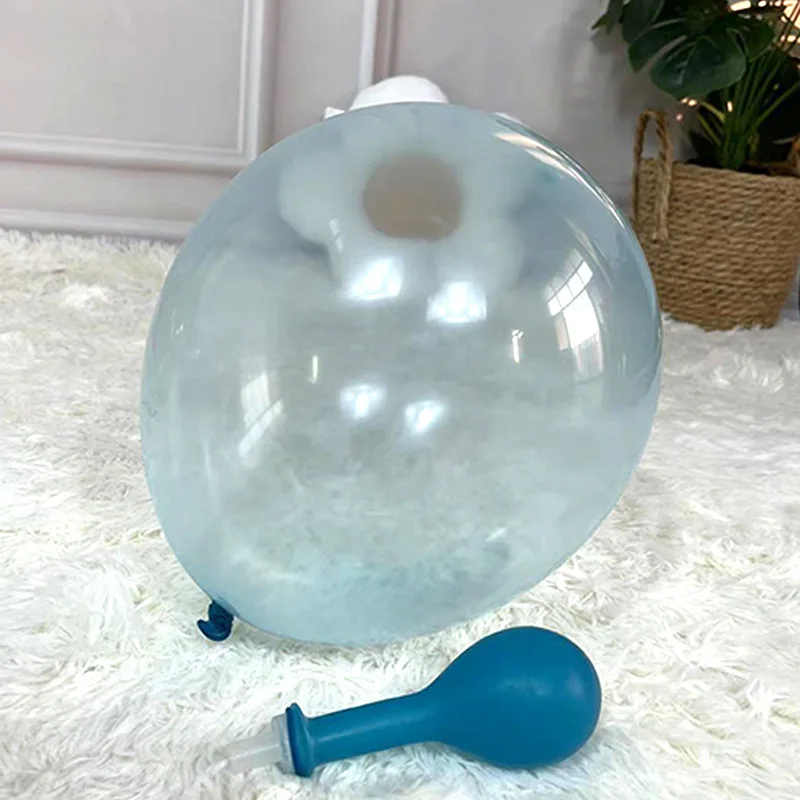 Neon party 10 12 inch transparent 7 color star heart round  bar disco decoration latex glow in the dark luminous balloons