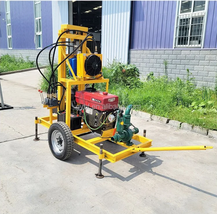 water well drilling rig machine Hydraulic Borehole Drilling Machine Portable Water Well Drilling Rig Price