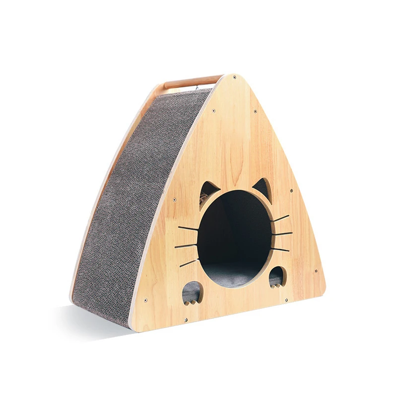 Лидер продаж на Amazon, картонная Когтеточка треугольной формы, кошачья Когтеточка