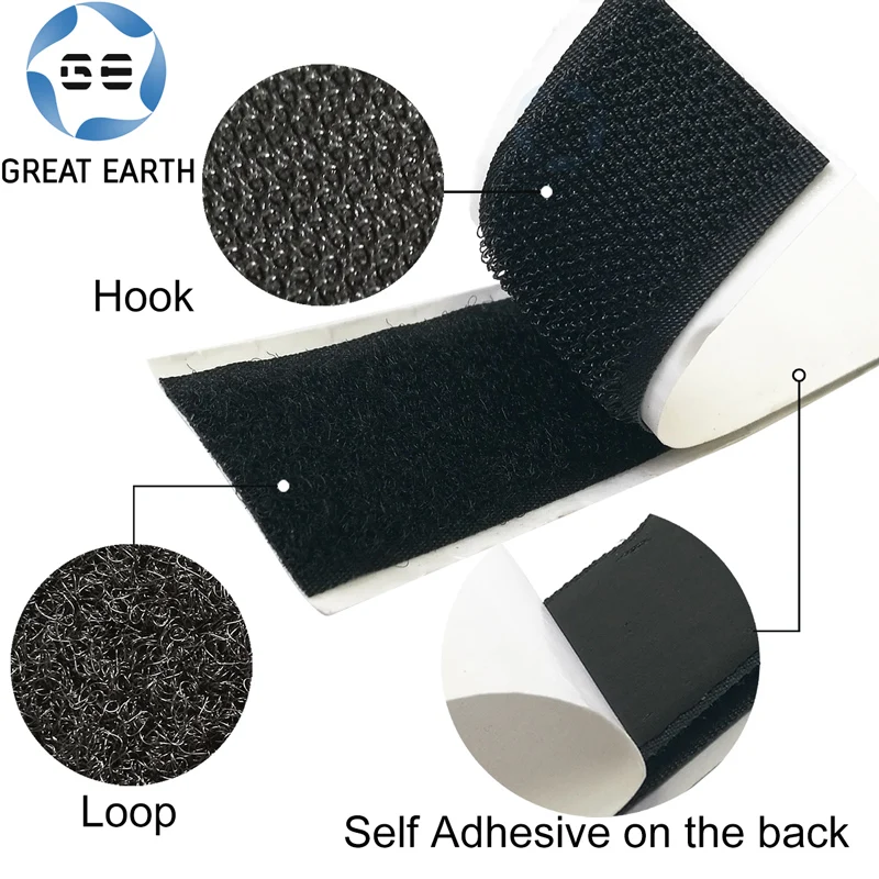 Самоклеящаяся лента с крючками и петлями, 100% нейлоновые застежки-липучки для пришивания различных цветов, ширины крючков и петель