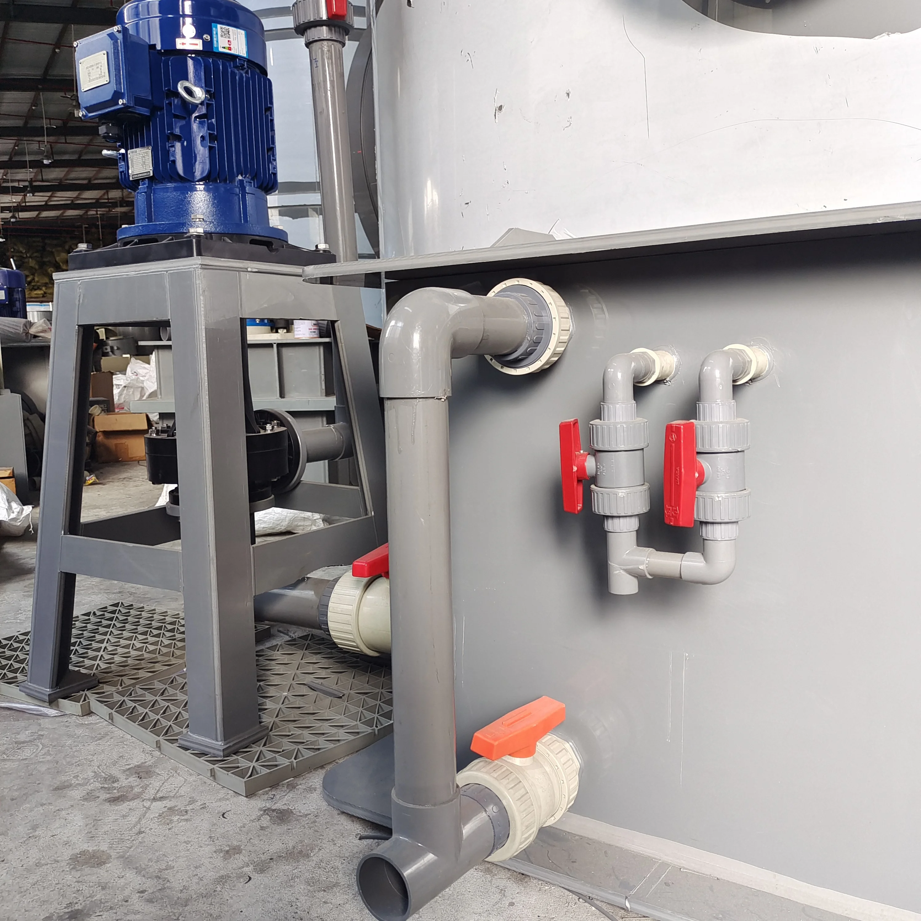 Singapore garbage treatment station waste gas treatment two-layer spray high security pp wet scrubber