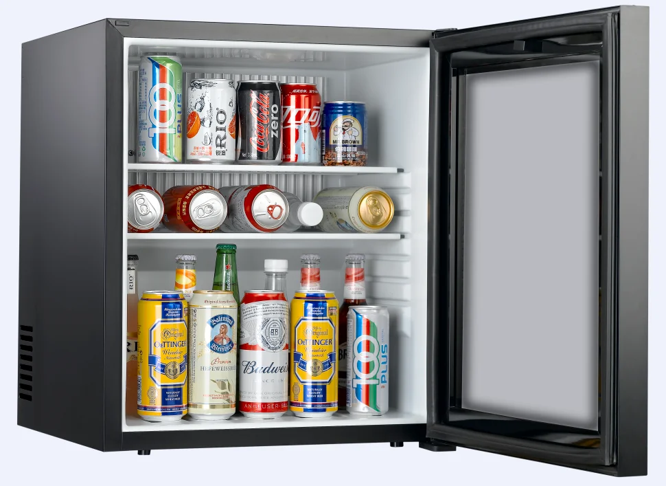 80W glass door household refrigerator mini refrigerator suitable for professional hotels