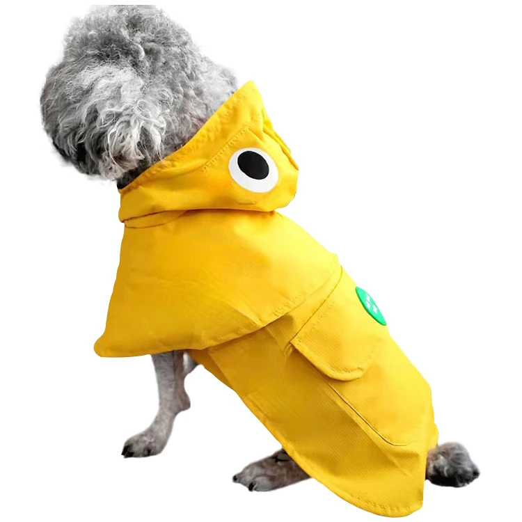 Factory direct dog raincoat full package four legs waterproof poncho teddy small medium rain shelter clothing