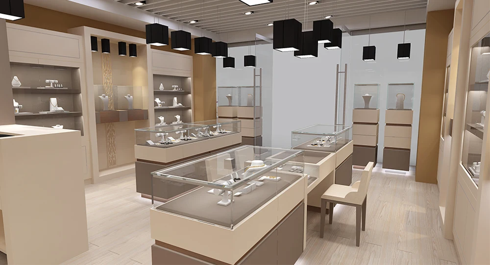 High-end jewelry showcase jewelry kiosk jewelry store watch kiosk watch shop design and customization