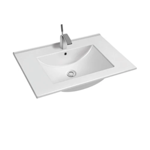 Modern cabinet countertop rectangular lavabo wash hand bathroom sink basin