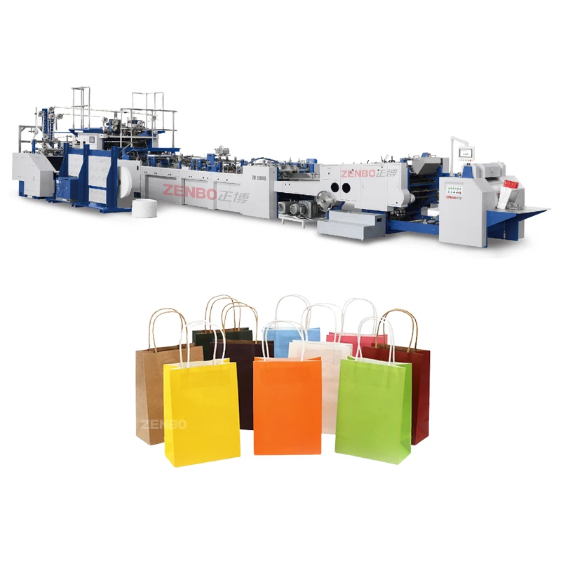 zb1260 fenvironmental paper shopping bag making machine