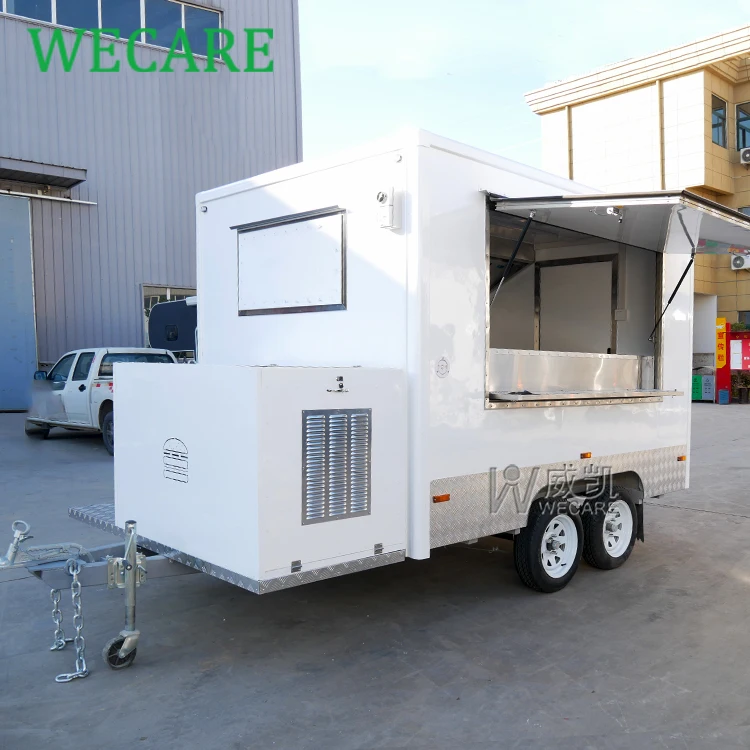 WECARE Concession Outdoor Dining Car Mobile Small Restaurant Catering Trailer Manufacturer Food Truck Fully Equipped Kitchen