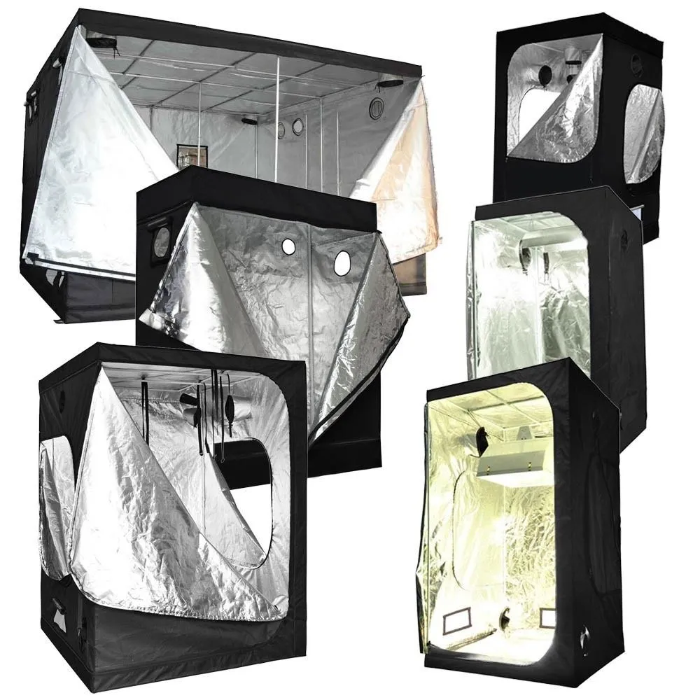 Indoor Outdoor Plant Growth Portable Garden Green House 600D Mylar Reflective Grow Box Highly Light-Proof Grow Tent