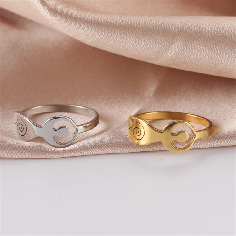 
Yiwu Meise ZZ175 Pegan Goddess Mother Earth Moon Goddess Rings Stainless Steel Women Girls Friendship Ring 