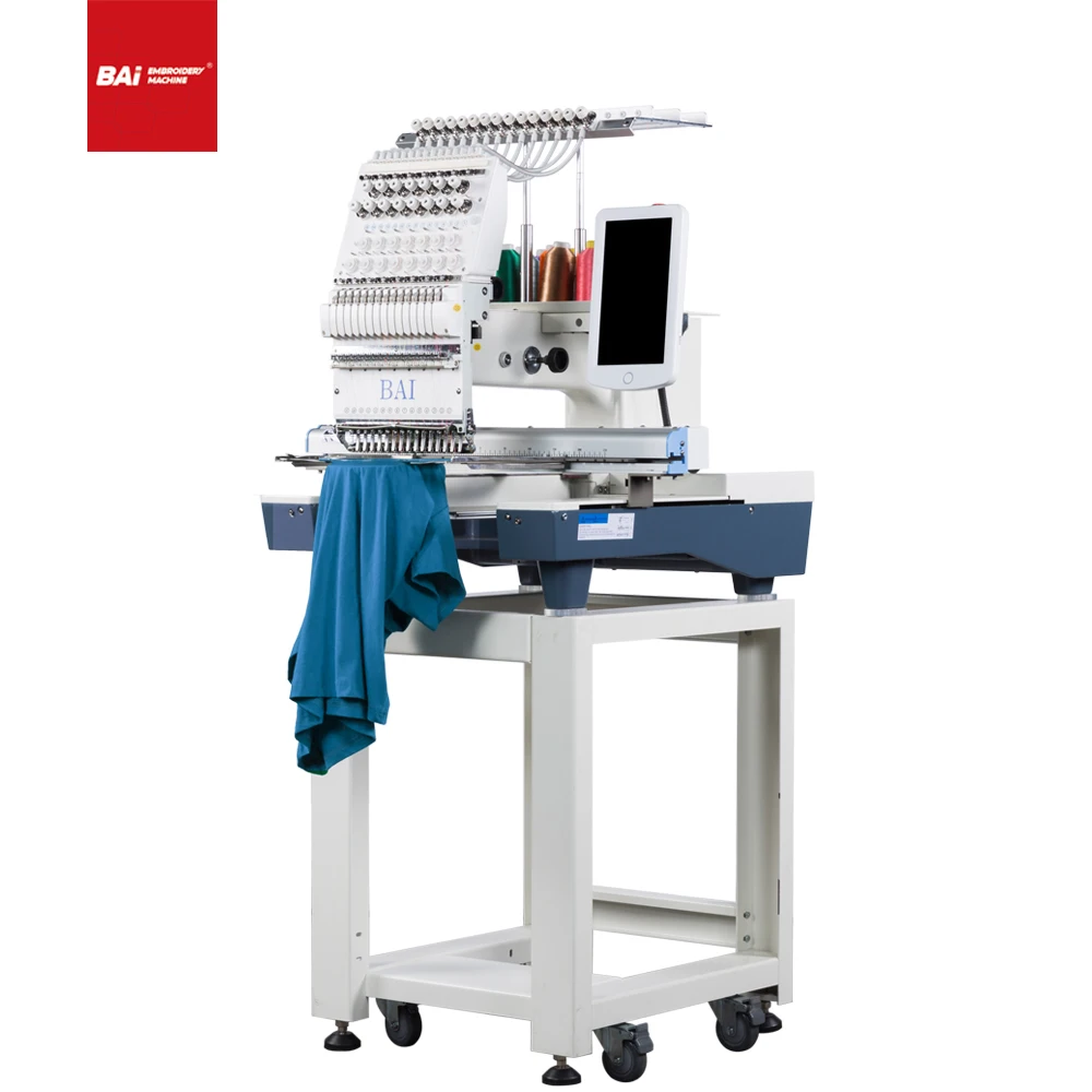 BAI industrial 1200 rpm покрывало для штор 12/15 игл компьютерная плоская вышивальная машина