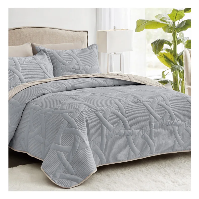 cheap embroidered bedspreads and quilts wholesale luxury microfiber