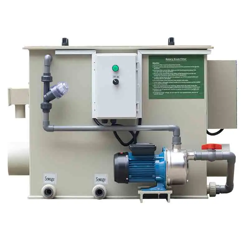 QihangRAS автоматический вращающийся барабанный фильтр для аквакультуры аквариумный аквариум кои пруд