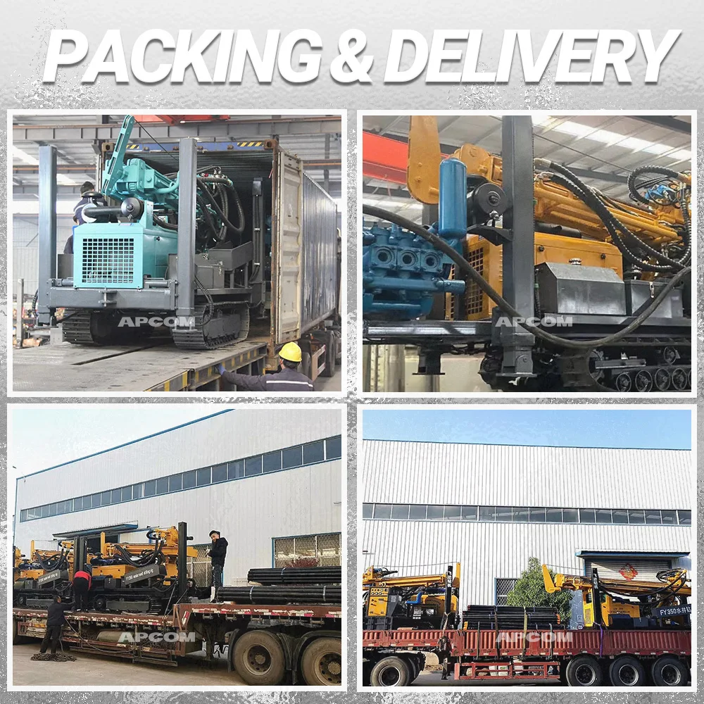 APCOM 350metre 350m Water Well Drill rigs ZG350 350 Meter m Metre Water Well drilling rig for Water Well Machine