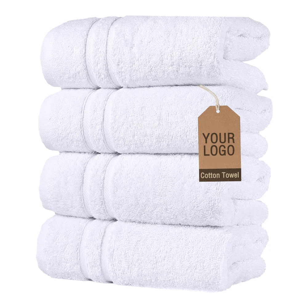 Wholesale Products Bath Towel Sets 100% Cotton Eco Friendly Bath Towels Set Black And White