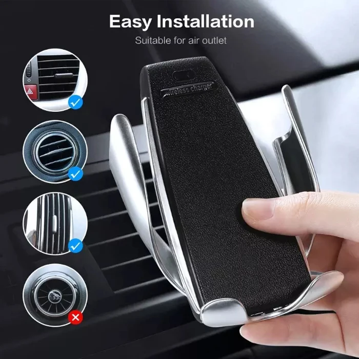 
2021 car accessories hot trending amazon best sellers 10W air vent mount wireless car charger holder 
