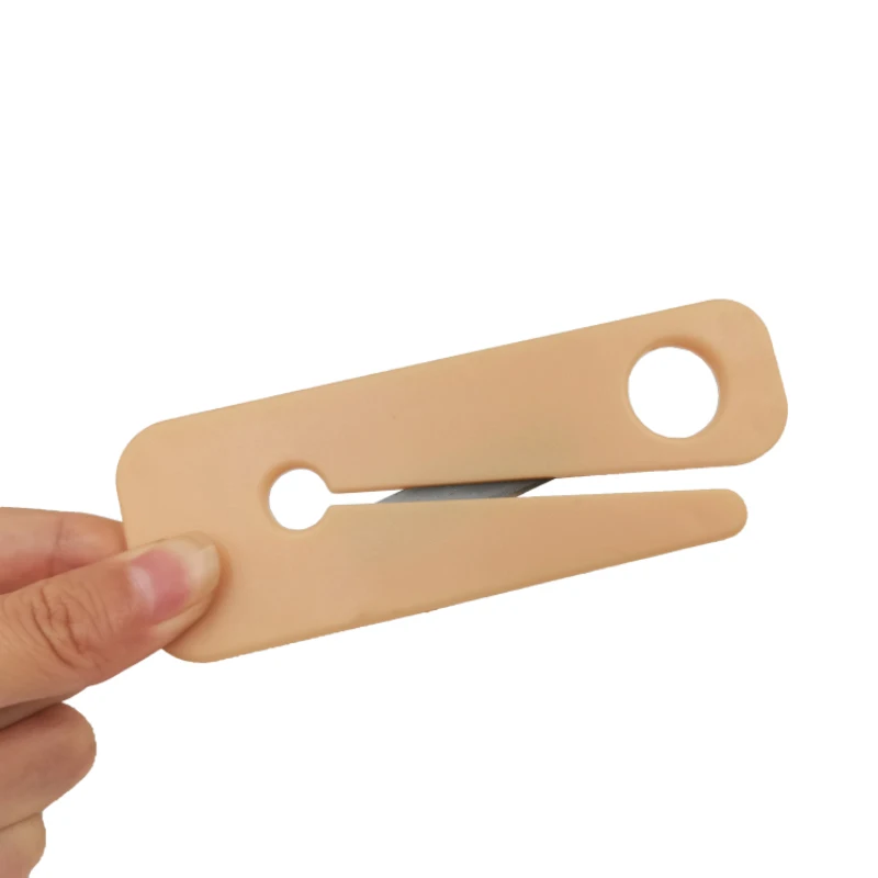 office christmas wrapping gift seat belt cutter promotional plastic box cutter utility knife