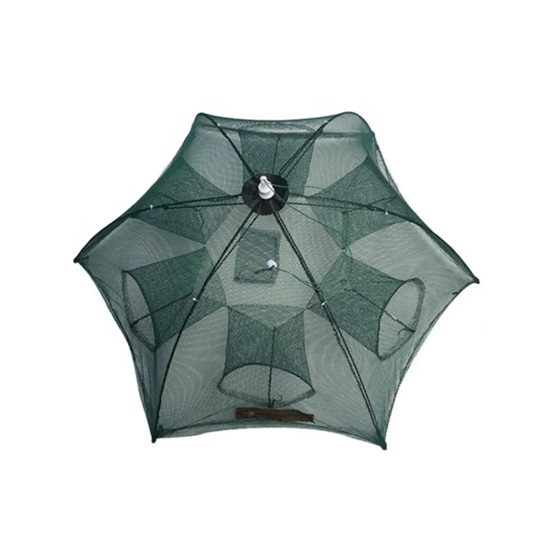 4/6/8/10/16/24/28 Strengthened 4-28 Holes Automatic Fishing Net Shrimp Cage Nylon Foldable Crab Fish Trap Cast Net