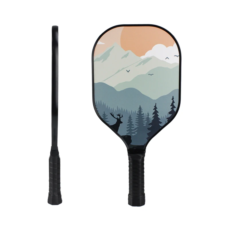 Cheap OEM Pickle Ball Racket Wooden Surface Paddles Rackets with Cover Bag Kids Sport Pickleball Paddle set