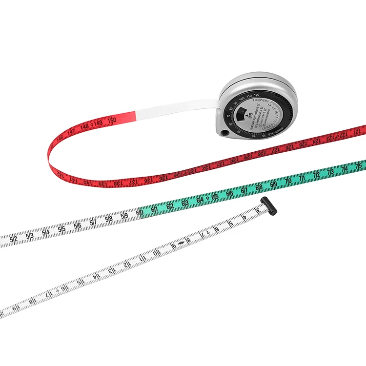 Customized pregnancy bmi body mass retractable bmi measuring tape calculator