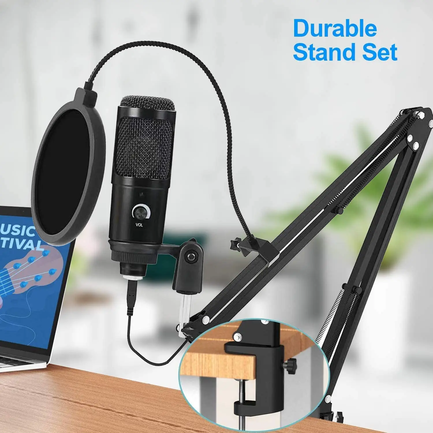 Недорогой игровой USB-микрофон для записи ПК караоке Skype Youtuber