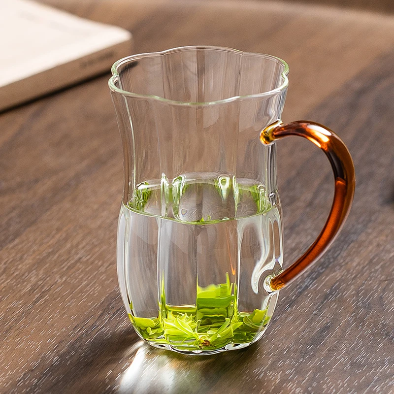 Новое поступление Классическая английская стеклянная полосатая термостойкая высокая кружка для чашек
