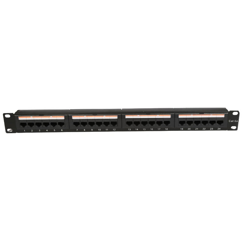 2022 High Quality Frame 24 Port UTP Cat6A Unshielded Network Distribution Patch Panel