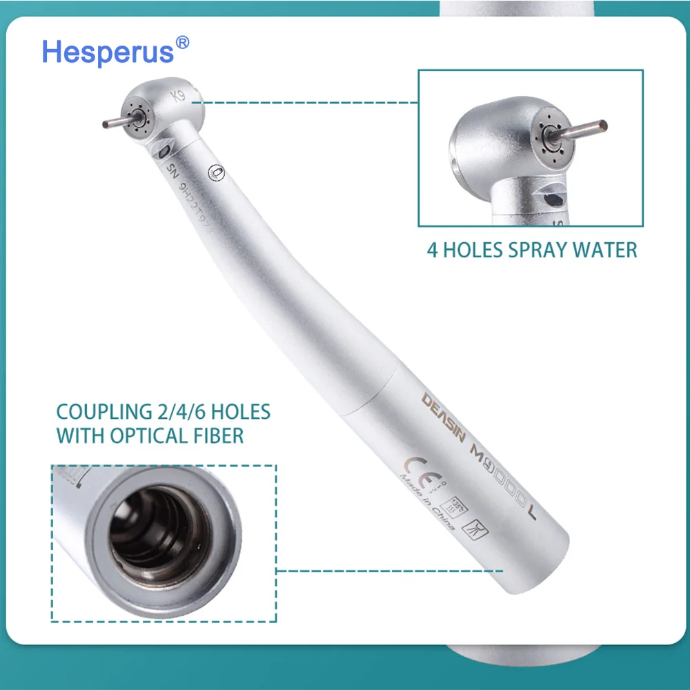 dental portable unit handpiece highspeed Turbine dental handpiece M9000L Fiber Optic led dental handpiece  For Kavo Coupling