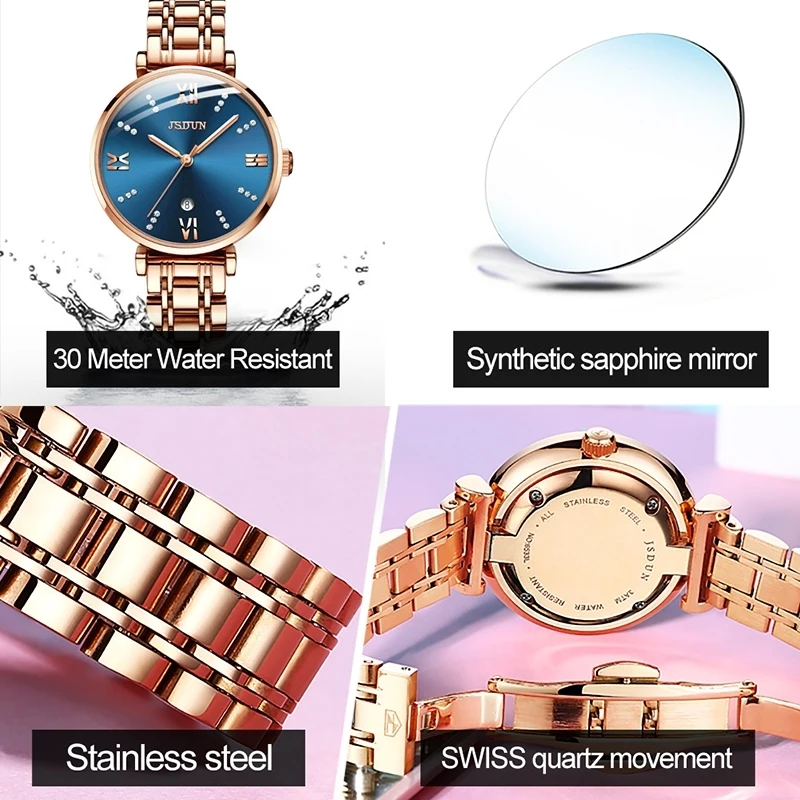 Reselling no Shopify Women Fashion Waterproof Ultra-thin Quartz Watch Women Wrist Digital Quartz Watches