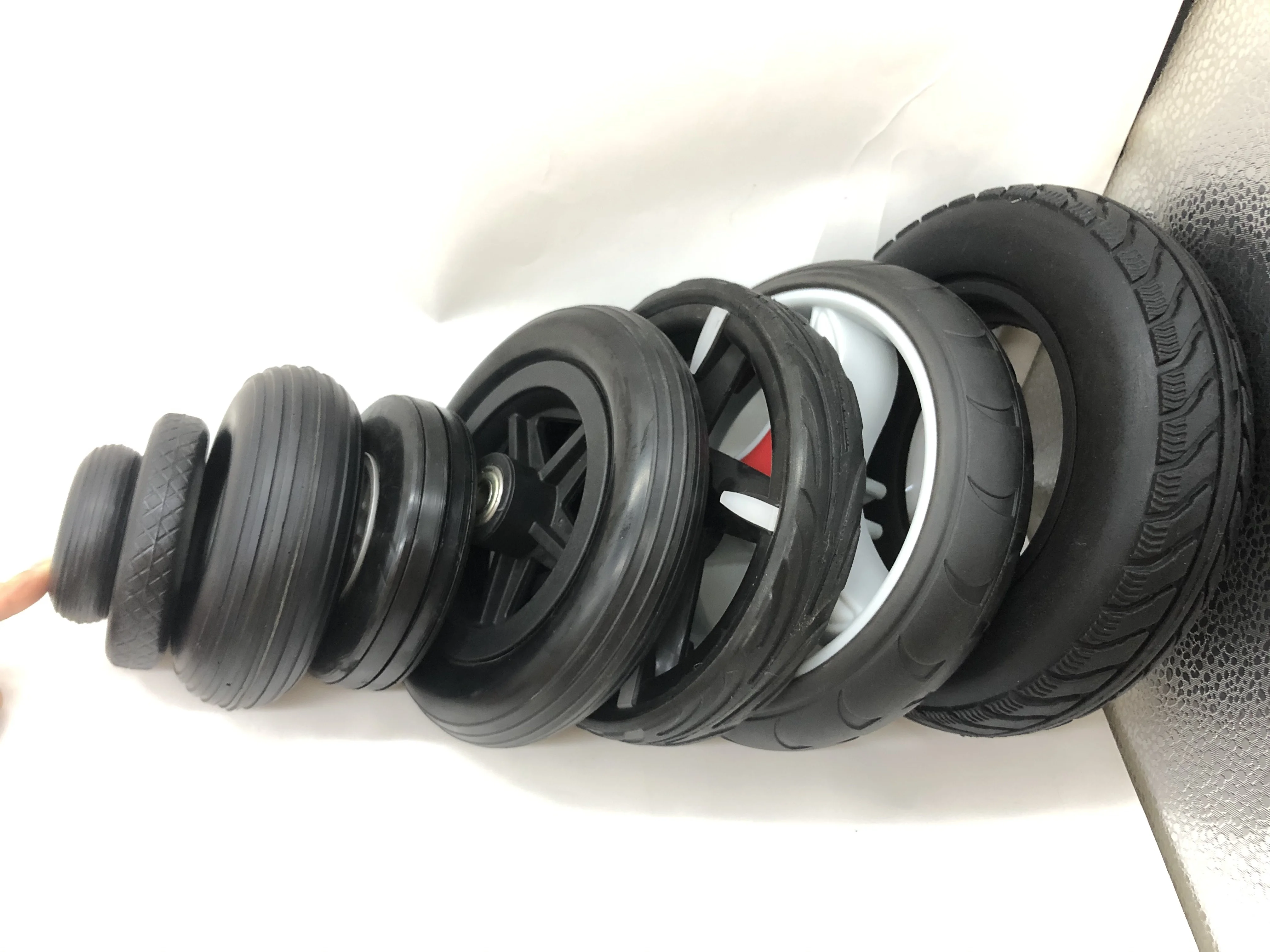 Contemporary promotional Solid PU Foam Wheel, pu foam rubber wheel