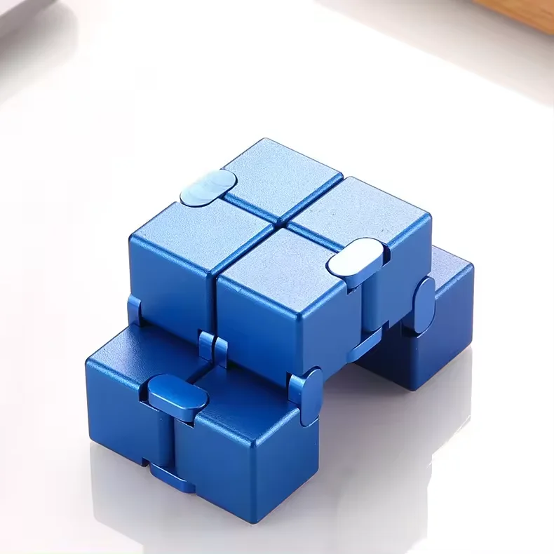 Hot Sales Children Kids Fidget Magic Puzzle Cube Stress Relief Toy Infinity cube with 90g