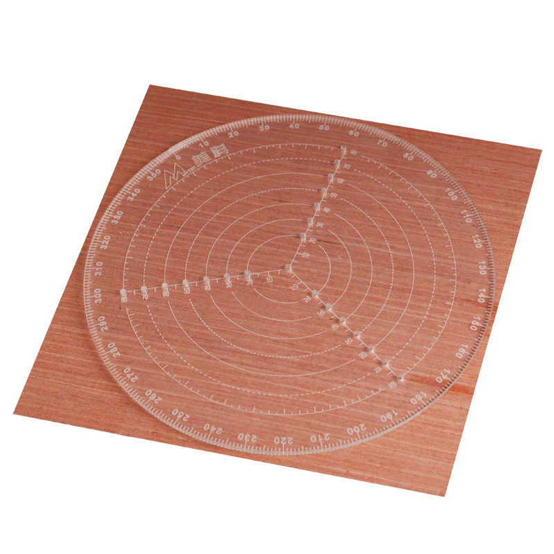 Woodworking Compass for Woodturners Bowls Lathe Clear Acrylic Drawing Circles Diameter 200MM 300MM Marking Center Finder Tool