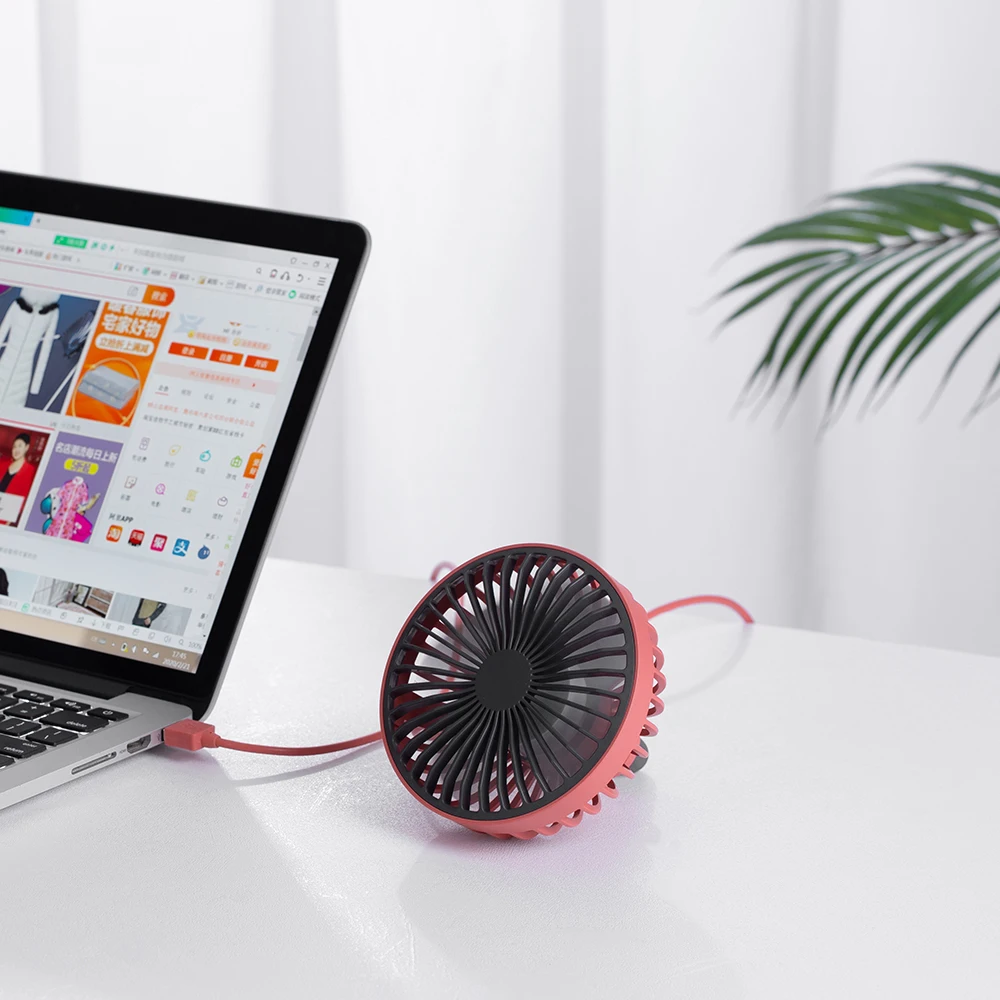 
USB car fan Air cooler fan Portable fashion car mini fan LED Light 