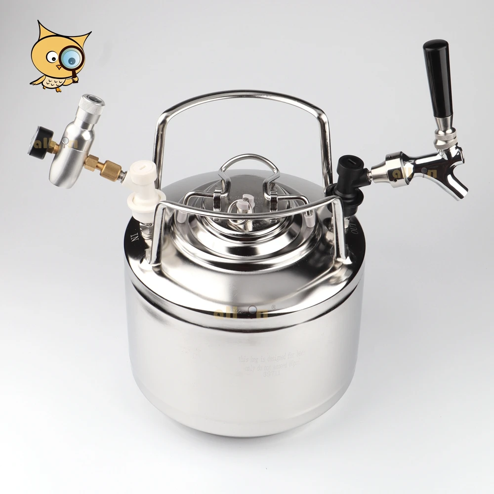 ALL IN Factory Supplier Pepsi Keg 1.75Gal Corny Keg Stainless Steel Ball Lock Disconnect 6L Cornelius Keg for Homebrew Soda Beer