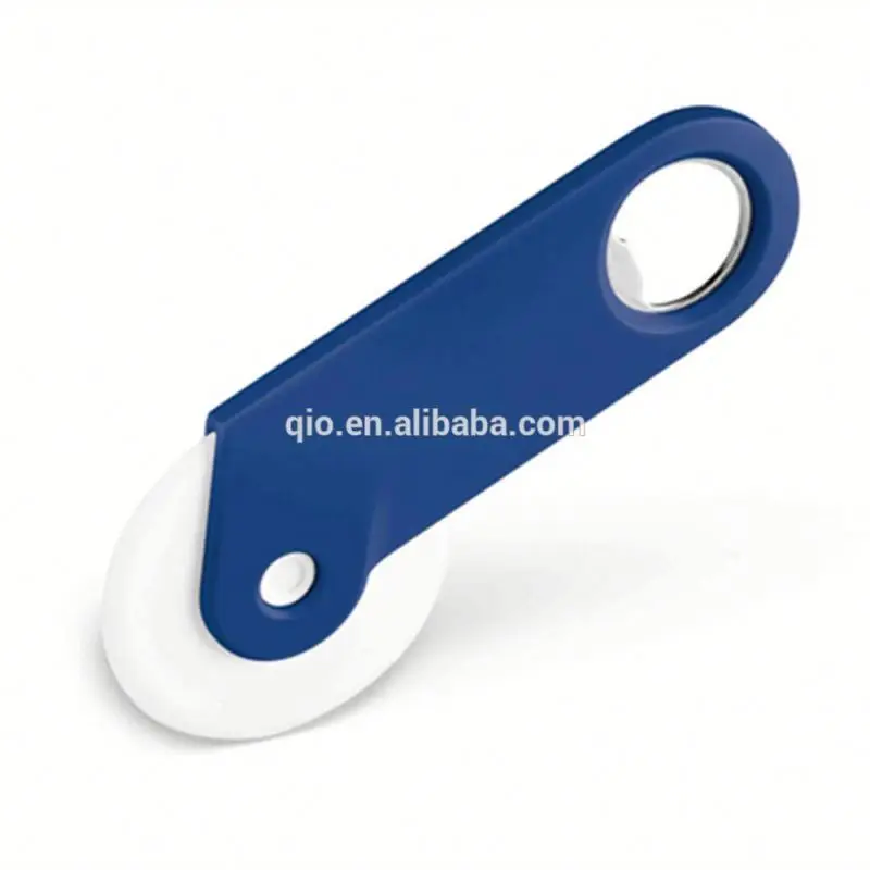 Amaozn Hot Sale Eco-Friendly Plastic Kitchen Tools Pizza Cheese wheel Cutter  With bottle opener